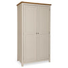 Portland 2 Door Wardrobe - Stone