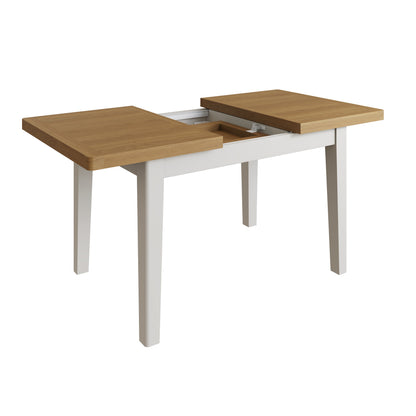Oregon Oak & Stone Painted Dining Table - Extending 1.2m