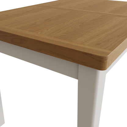 Oregon Oak & Stone Painted Dining Table - Extending 1.2m