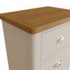 Oregon Oak & Stone Painted Chest of Drawers - 5 Drawer Narrow