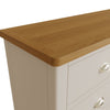 Oregon Oak & Stone Painted Chest of Drawers - 6 Drawer