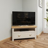 Oregon Oak & Stone Painted TV Unit - Corner