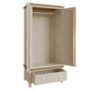 Oregon Oak & Stone Painted Wardrobe - 2 Door