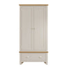 Oregon Oak & Stone Painted Wardrobe - 2 Door