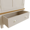 Oregon Oak & Stone Painted Wardrobe - 2 Door