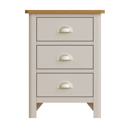 Oregon Oak & Stone Painted Bedside - Large