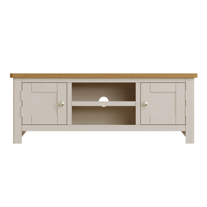 Oregon Oak & Stone Painted TV Unit - Large