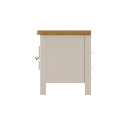 Oregon Oak & Stone Painted TV Unit - Large