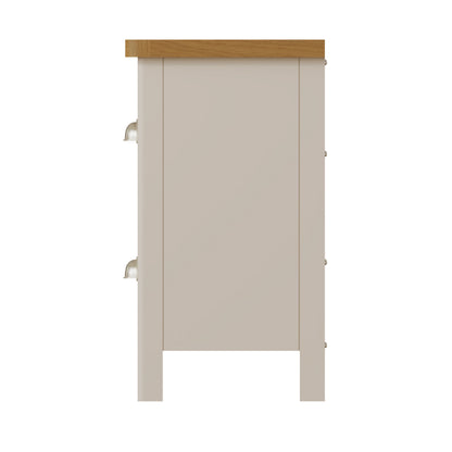Oregon Oak & Stone Painted Bedside - Small