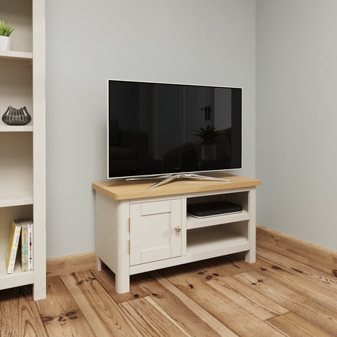 Oregon Oak & Stone Painted TV Unit - Standard