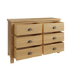 Oregon Oak Chest of Drawers - 6 Drawer