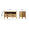 Oregon Oak TV Unit - Corner