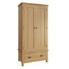 Oregon Oak Wardrobe - 2 Door with Drawer