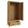 Oregon Oak Wardrobe - 2 Door with Drawer