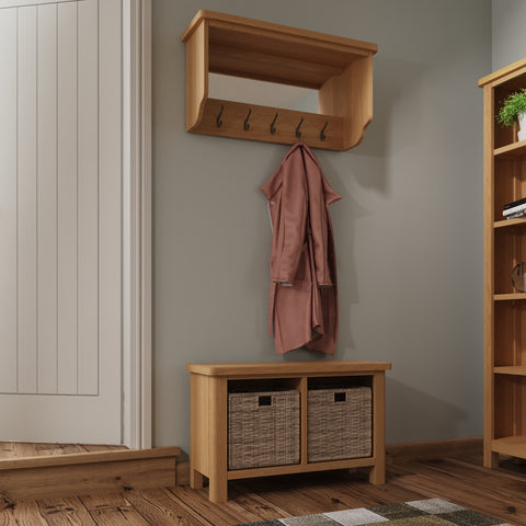 Oregon Oak Hall Bench