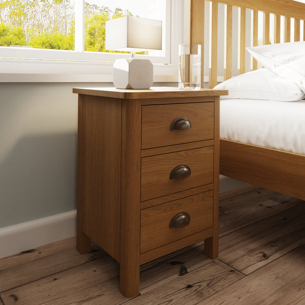 Wide oak discount bedside tables