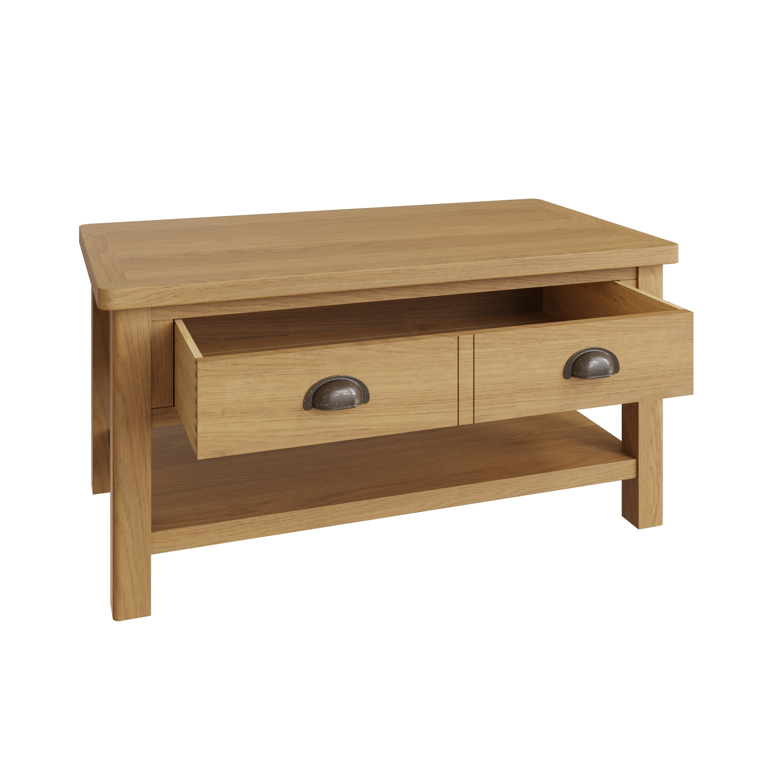 Oregon Oak Coffee Table Large The Oak Outlet Co