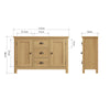 Oregon Oak Sideboard - Large