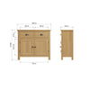 Oregon Oak Sideboard - Standard