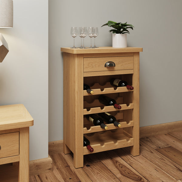 Oregon Oak Wine Cabinet