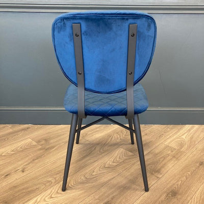 Ranger Dining Chair - Navy Velvet