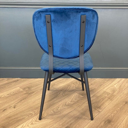 Ranger Dining Chair - Navy Velvet