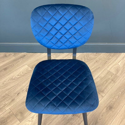 Ranger Dining Chair - Navy Velvet