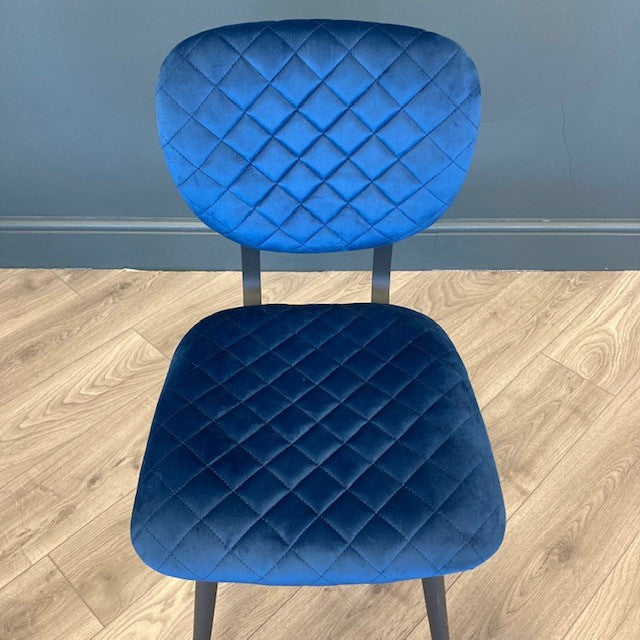 Ranger Dining Chair - Navy Velvet