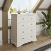 Chantilly White Painted Chest of Drawers - 2 Over 3