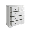 Chantilly White Painted Chest of Drawers - 2 Over 3