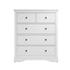 Chantilly White Painted Chest of Drawers - 2 Over 3