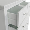 Chantilly White Painted Chest of Drawers - 2 Over 3