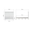 Chantilly White Painted Bed Frame - 4ft6 Double