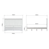 Chantilly White Painted Bed Frame - 6ft Super Kingsize