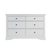 Chantilly White Painted Chest of Drawers - 6 Drawer