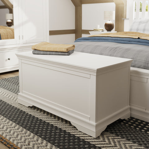 Chantilly White Painted Blanket Box