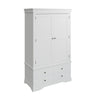 Chantilly White Painted Wardrobe - 2 Door, 4 Drawer