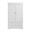 Chantilly White Painted Wardrobe - 2 Door, 4 Drawer