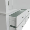 Chantilly White Painted Wardrobe - 2 Door, 4 Drawer