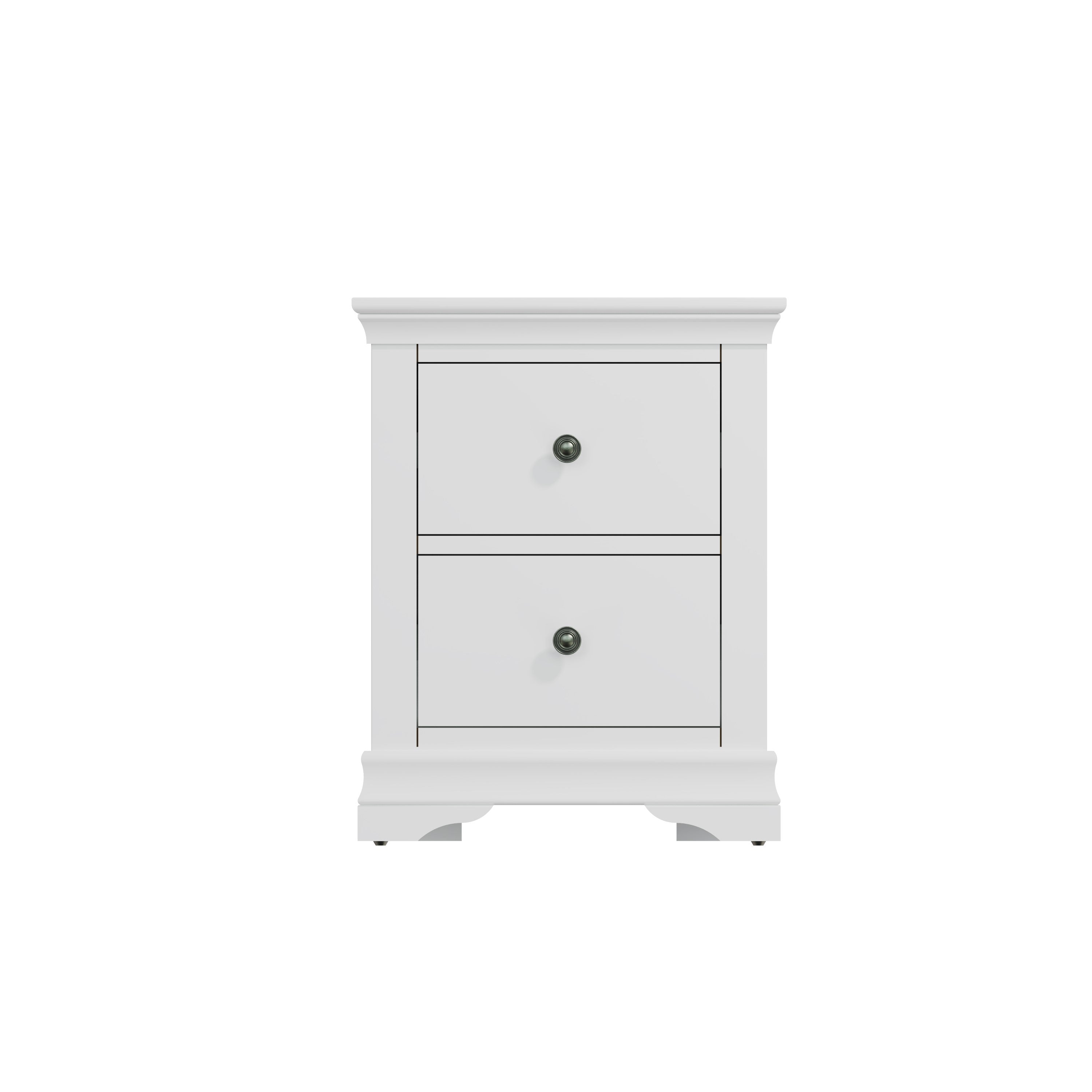 Chantilly White Painted Bedside - Large
