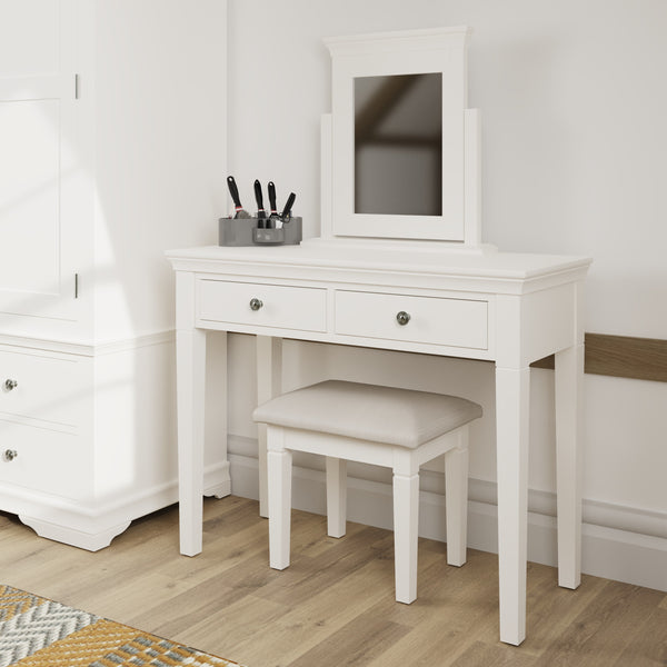 Chantilly White Painted Dressing Table Stool