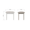 Chantilly White Painted Dressing Table Stool