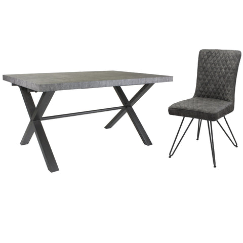 PACKAGE DEAL - Fusion Stone Large Dining Table & x6 Fusion Dining Chairs