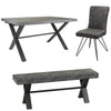 PACKAGE DEAL - Fusion Stone Small Dining Table & x2 Fusion Dining Chairs + Small Bench