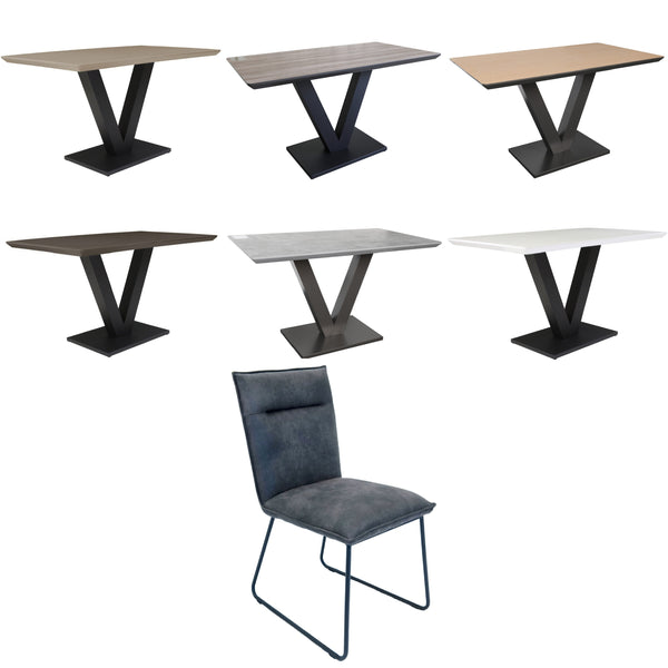 PACKAGE DEAL - Larson Dining Table & x4 Larson Dining Chairs