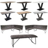 PACKAGE DEAL - Larson Dining Table & x1 Larson Corner Bench + Larson Straight Bench