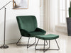 Teagan Chair & Stool Set - Green