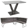 PACKAGE DEAL - Larson Dining Table & x1 Larson Corner Bench + Larson Straight Bench