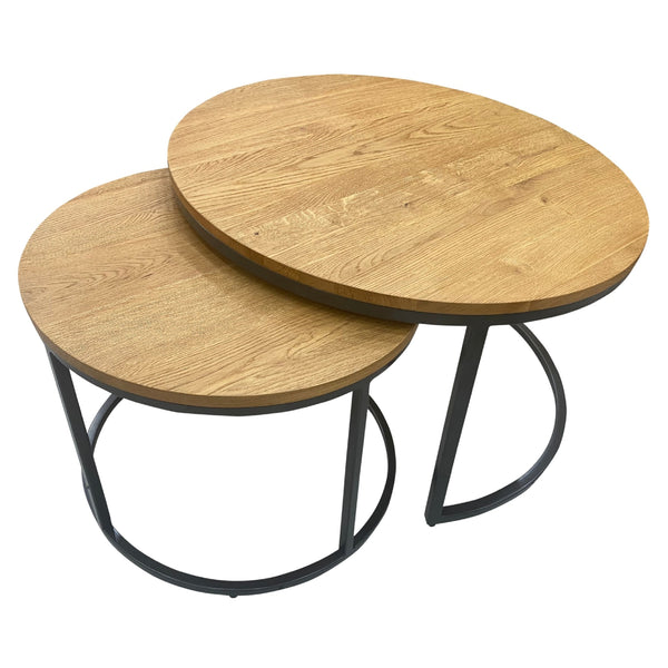Trend Round Nest of 2 Coffee Tables