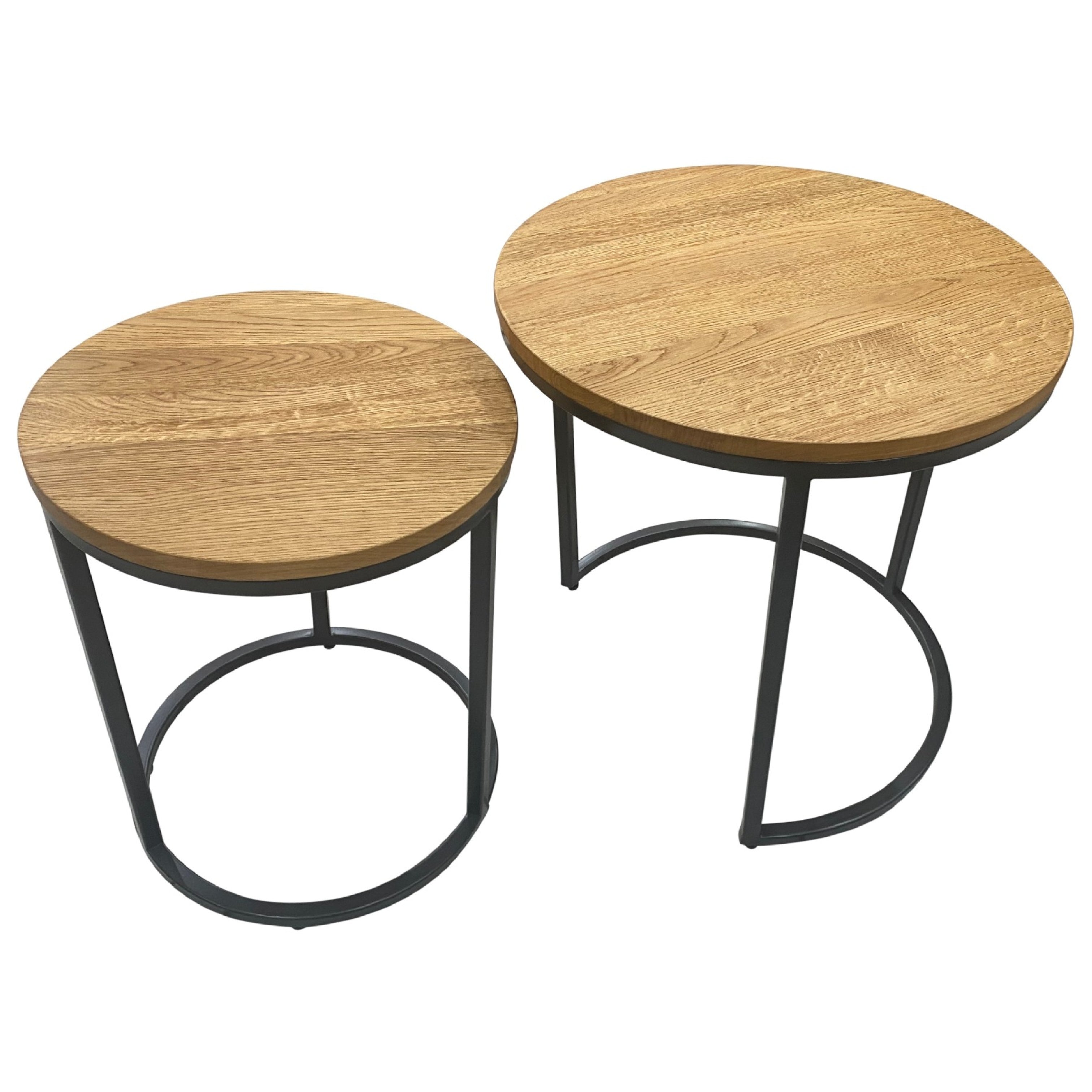 Trend Round Nest of 2 Lamp Tables